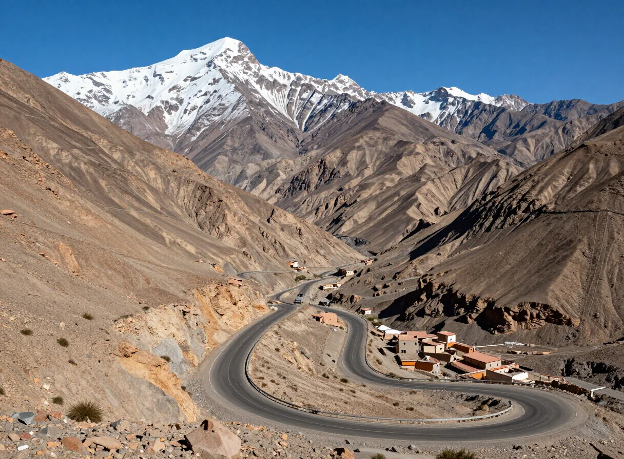 Atlas Mountains landscape in Morocco