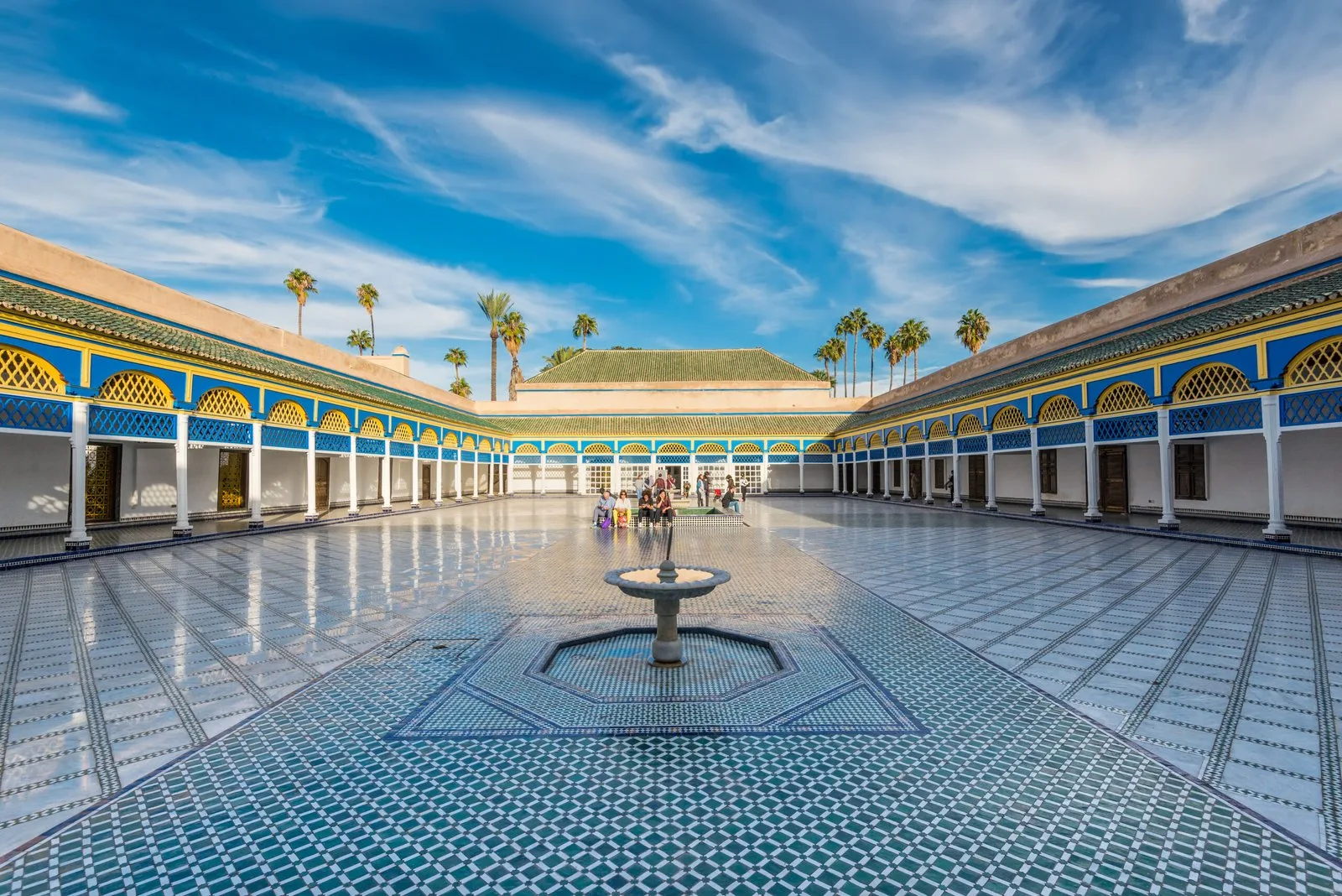 Bahia Palace courtyard in Marrakech