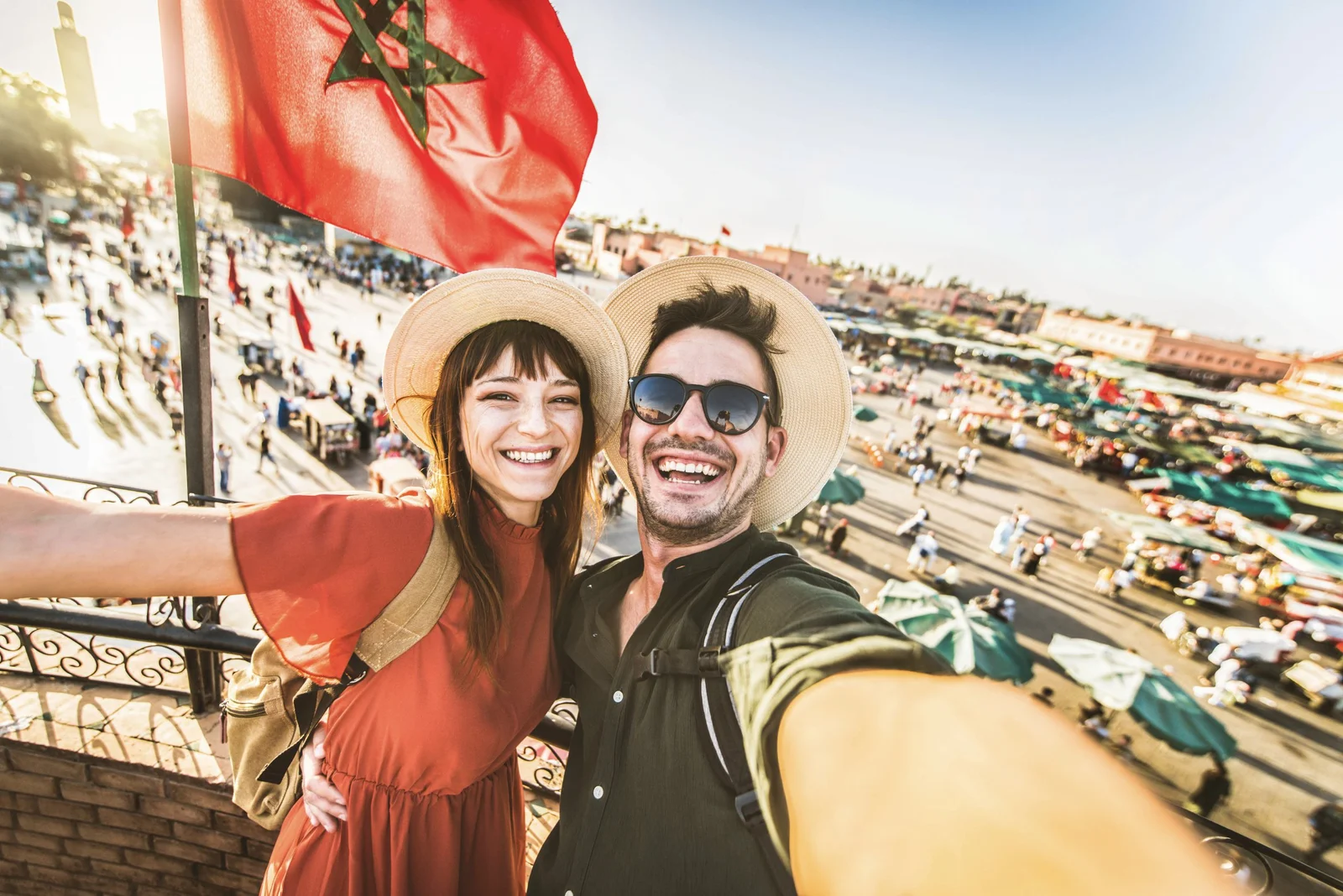 Couple travelling together on a private Morocco tour