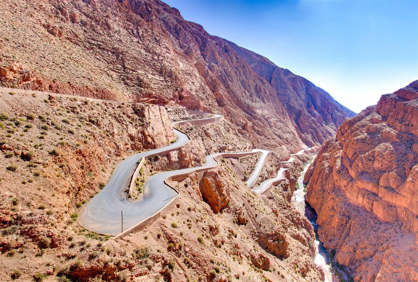 The Dades Gorges in the Moroccan Atlas Mountains