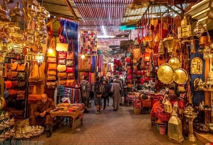 Souk Semmarine in the Marrakech medina