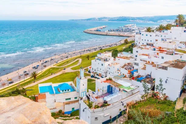 Tangier cityscape on the Moroccan coast